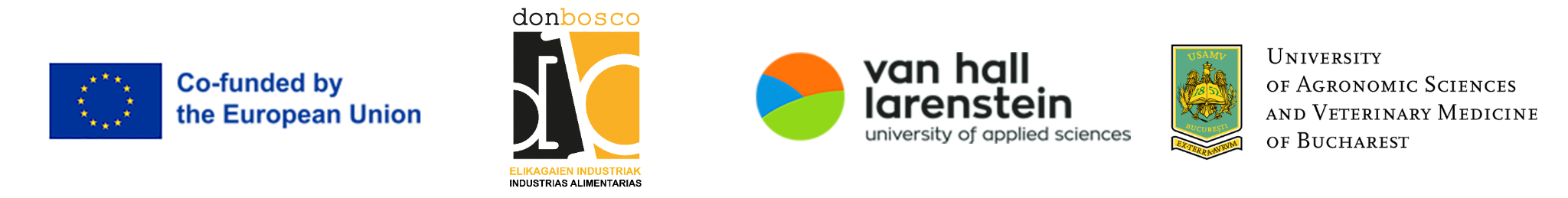 Co-funded by the European Union, Don Bosco, Van Hall Larenstein and USAMV Bucharest
